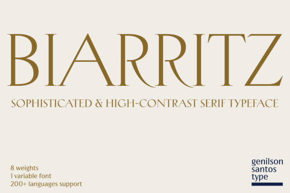 Biarritz: The Essence of Luxury in a Typeface