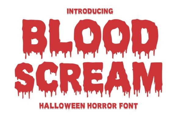 Blood Scream: A Typeface That Commands Attention in Horror Design