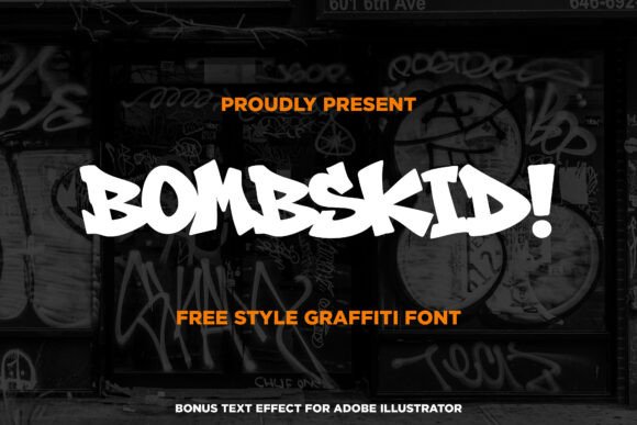 Bombskid: The Bold Graffiti Font for Street-Inspired Design