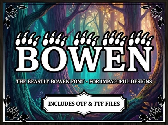 Bowen: The All-Caps Display Font for High-Impact Branding