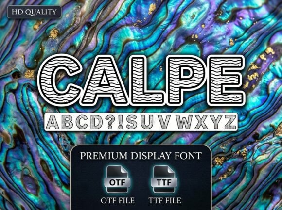 Calpe: A Display Typeface for Impactful Branding