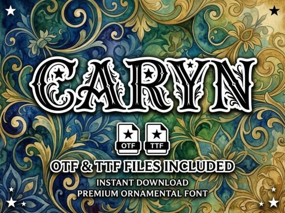 Caryn: The Decorative Font That Commands Attention