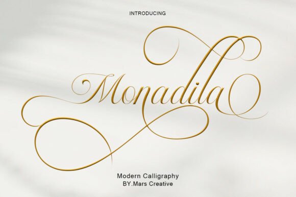 Discover Monadila: A Modern Calligraphy Font for Elegant Projects