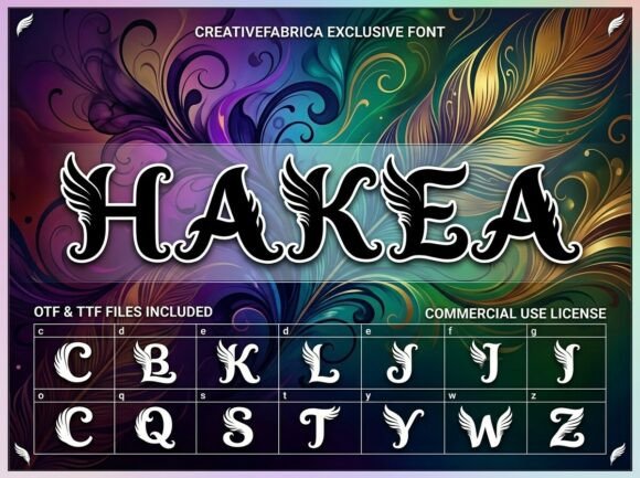Hakea: A Typeface Forged in Fantasy and Classical Art
