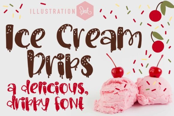 Ice Cream Drips Family: A Sweet Treat for Bold Design