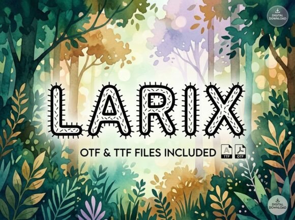 Larix: A Bold Typeface for Unforgettable Branding