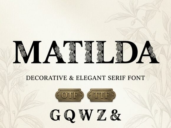 Matilda: Where Lacework Meets Letterform