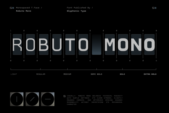 Robuto Mono: A Modern Typeface for Clear, Future-Ready Design