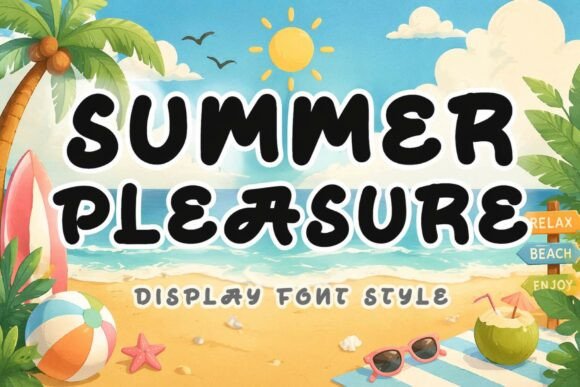Summer Pleasure: A Display Font for Bold, Joyful Projects